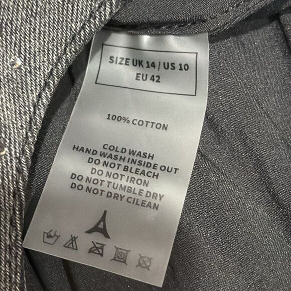 Rhinestone denim corset C25 - Picture 7 of 7